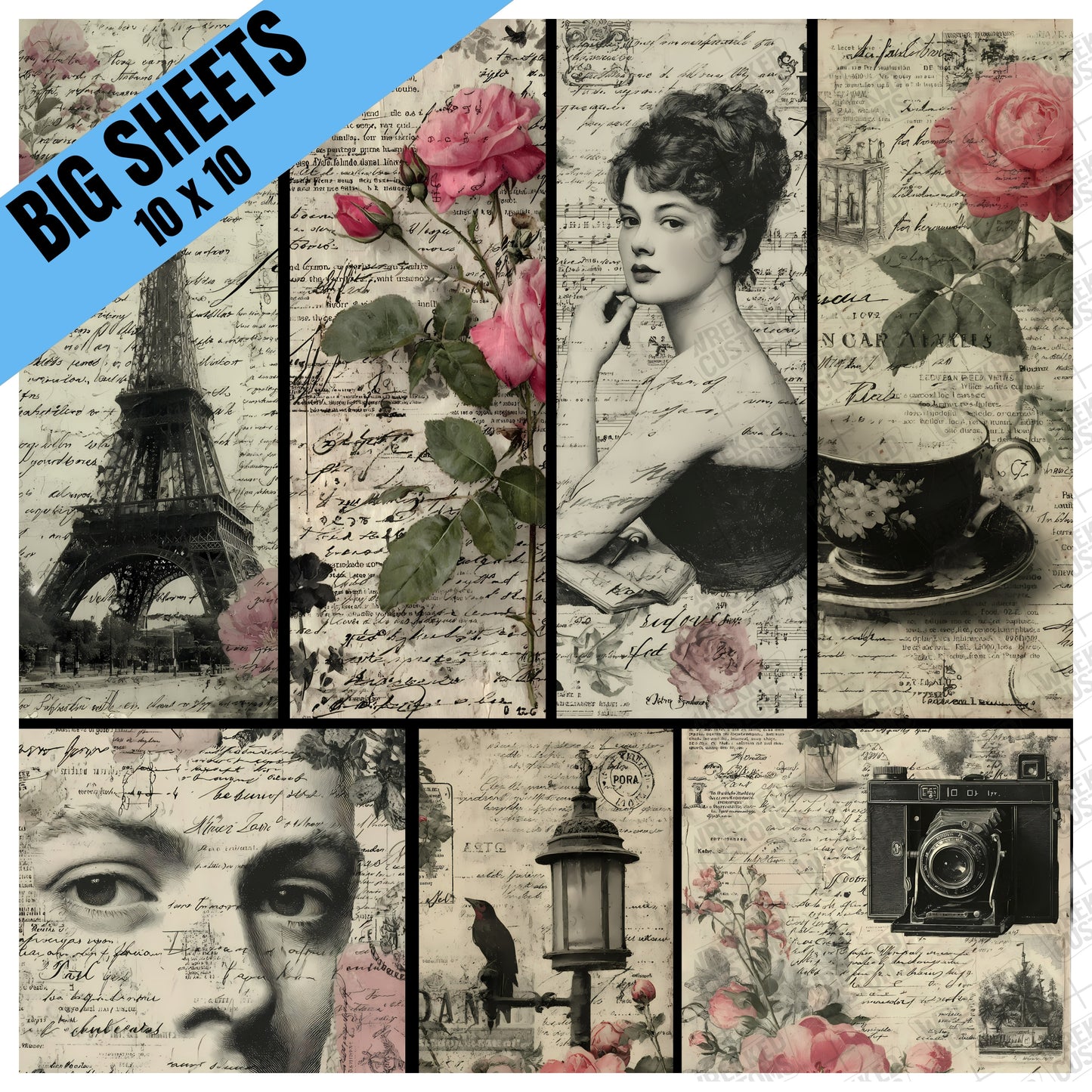 Paris & Roses Block Mix (BS)