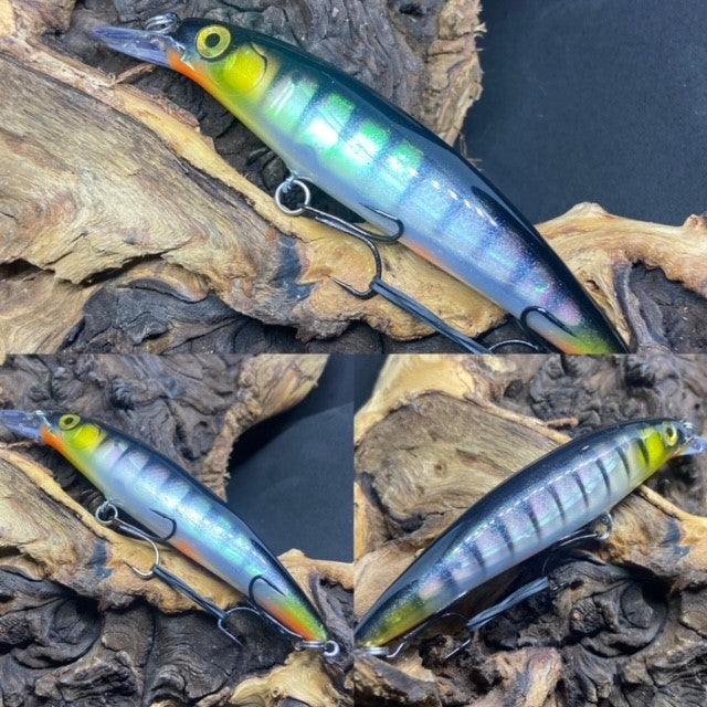 Holographic 110 MM Black Perch Jerkbait