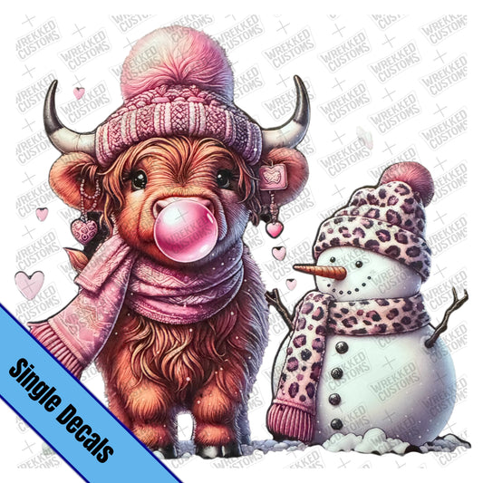 Bubble Cow & Snowman