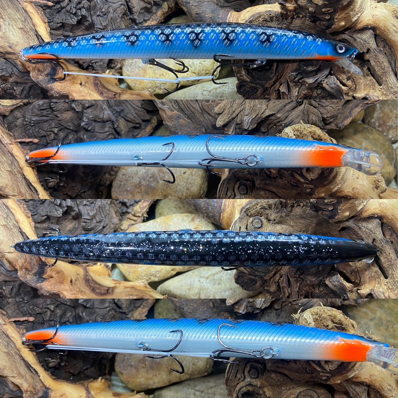Big Fish Torpedo Blue Perch Jerkbait