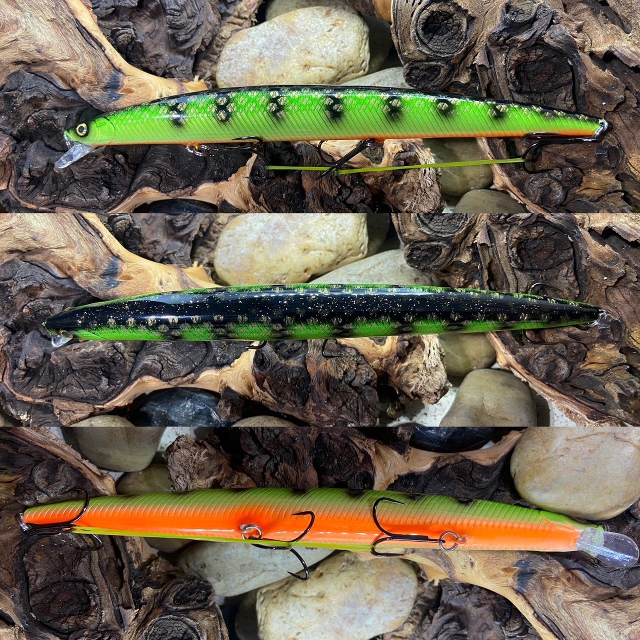 Big Fish Torpedo Green Perch Jerkbait