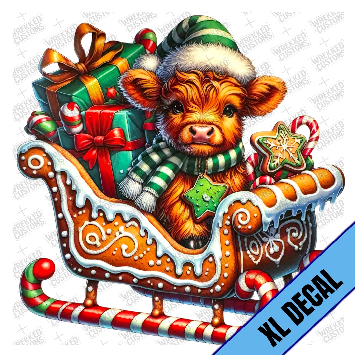 XL Gingerbread Sleigh