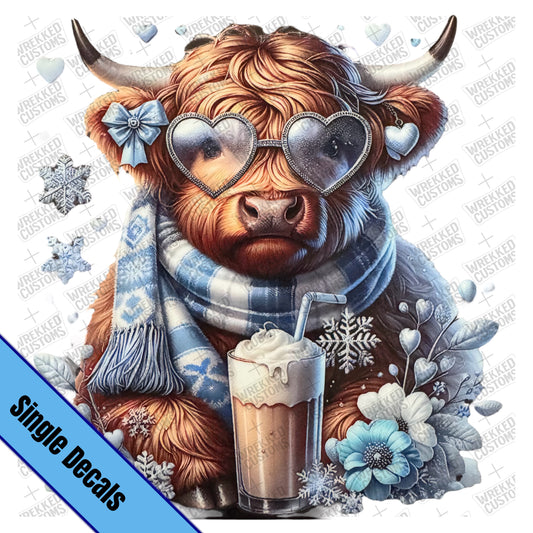 Blue Sunglasses Cow