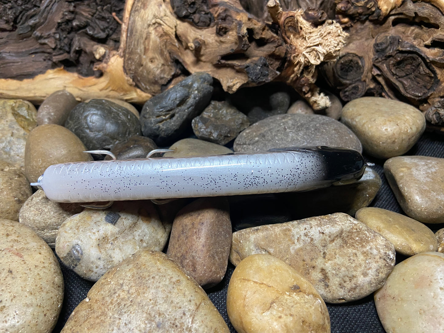 6" Big Fish Glide Bait Hot White Fish