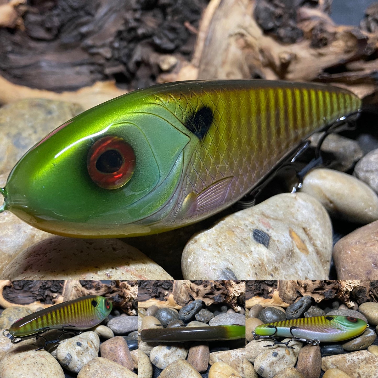 6" Big Fish Glide Bait Speckled Bluegill