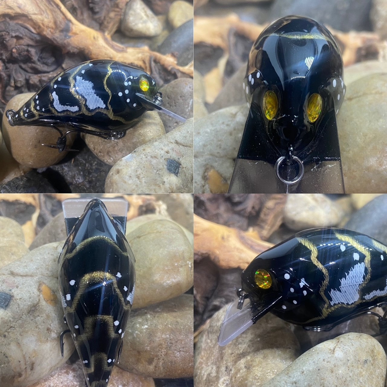 Square Bill S Crank Midnight Craw