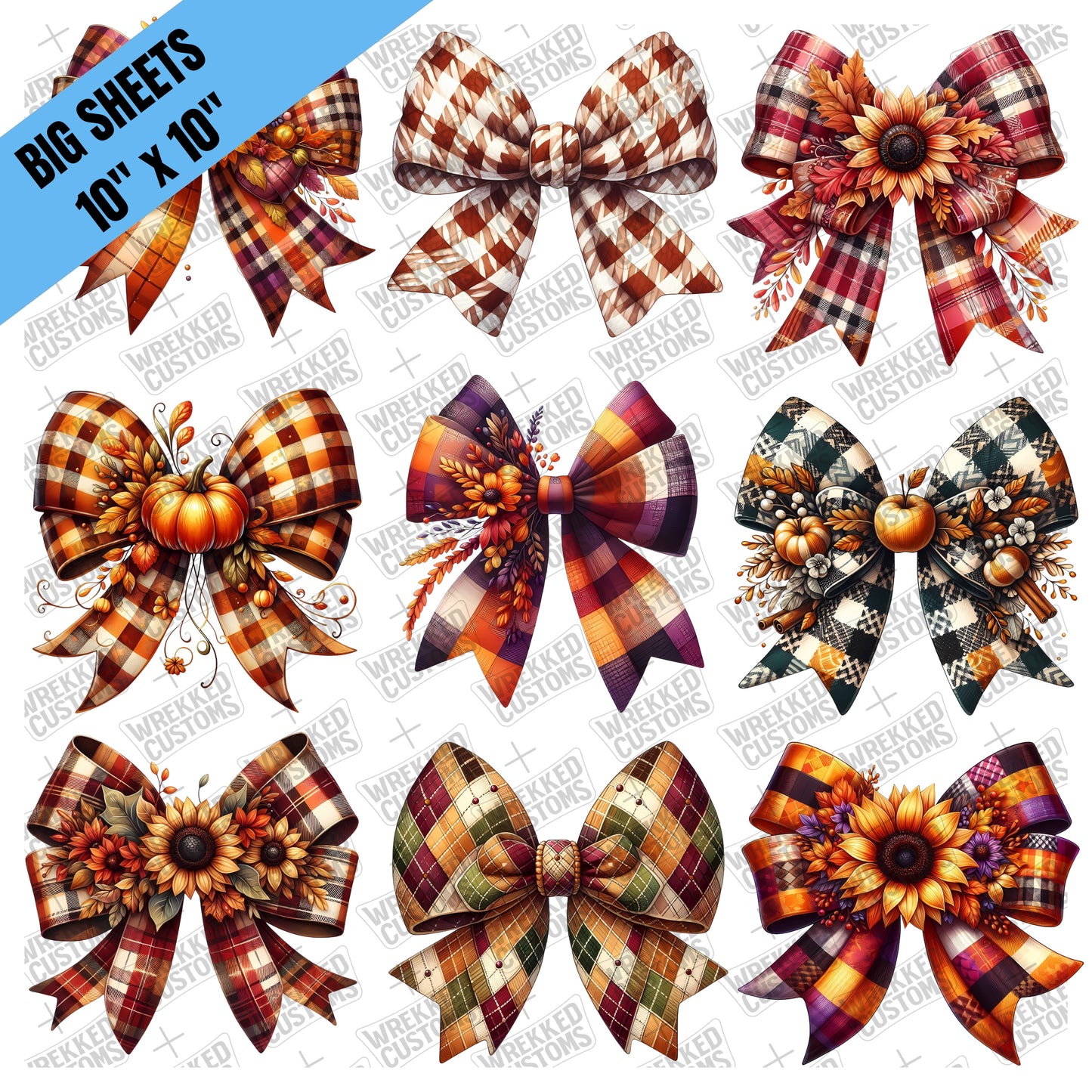 Fall Bows (10x10)