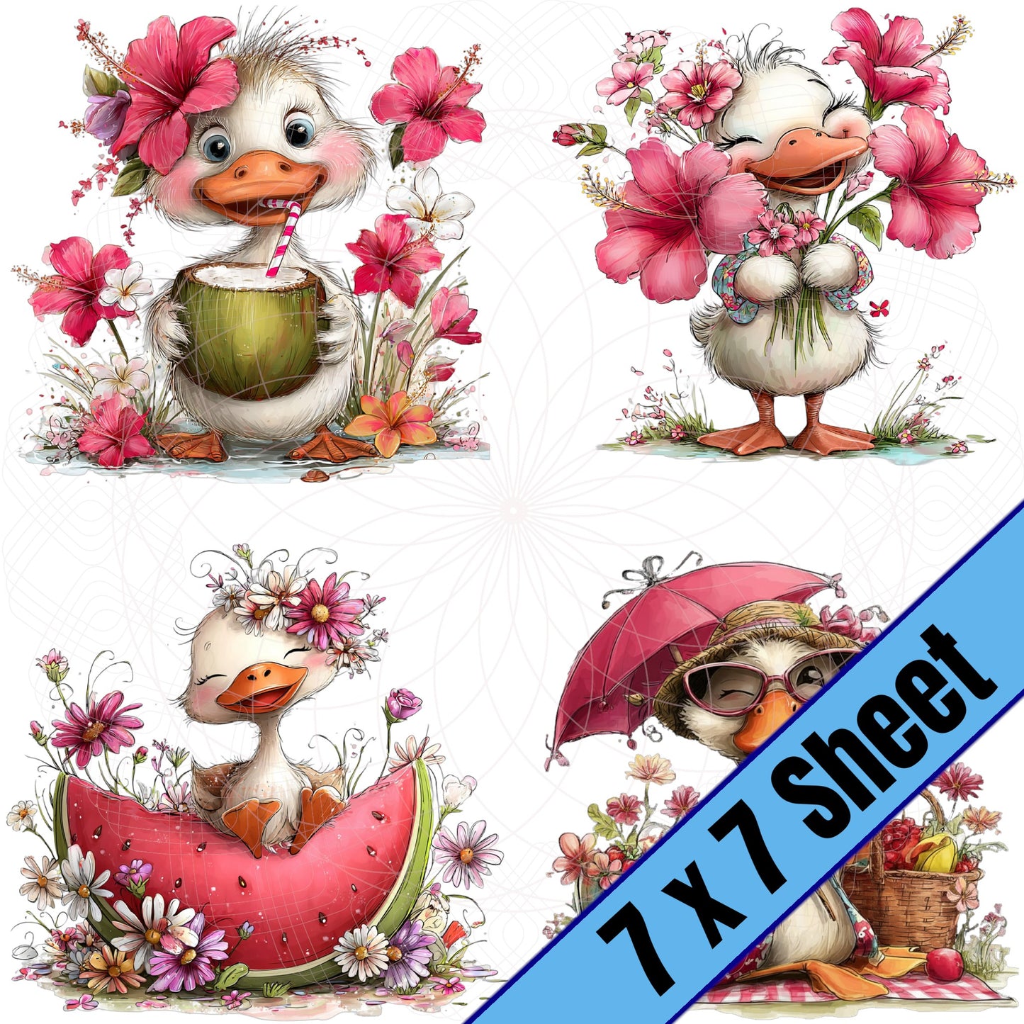 Summertime Ducks (7x7)