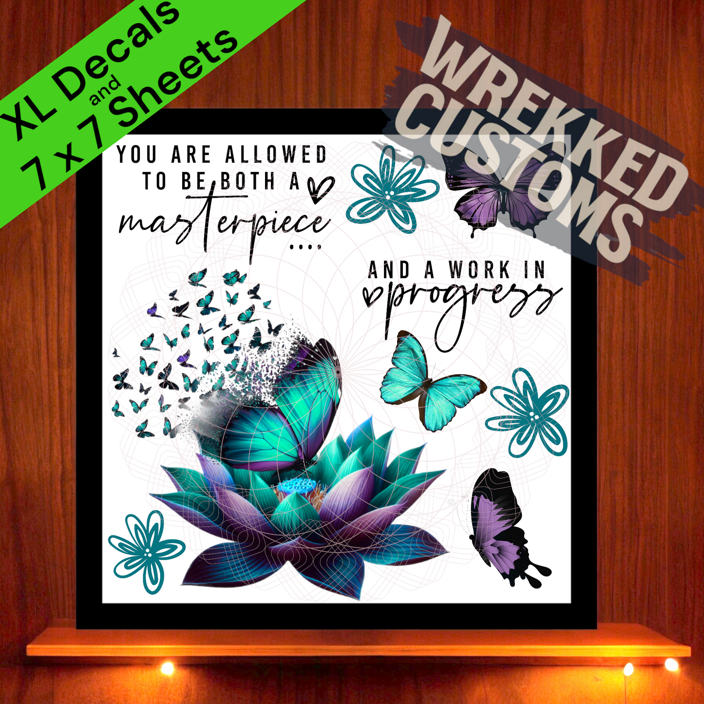 Lotus & Butterfly (7x7)