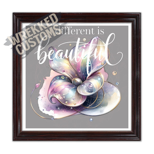 Floral - Different is Beautiful White