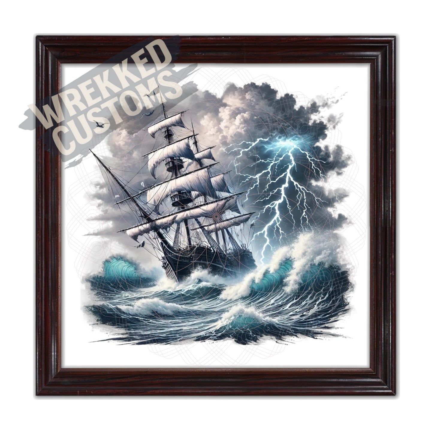 Stormy Sea Ship