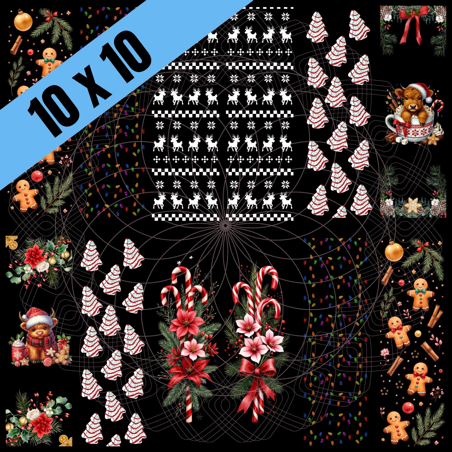 Gingerbread, Sweater, Cakes Pen/Bookmark Wraps (BS)