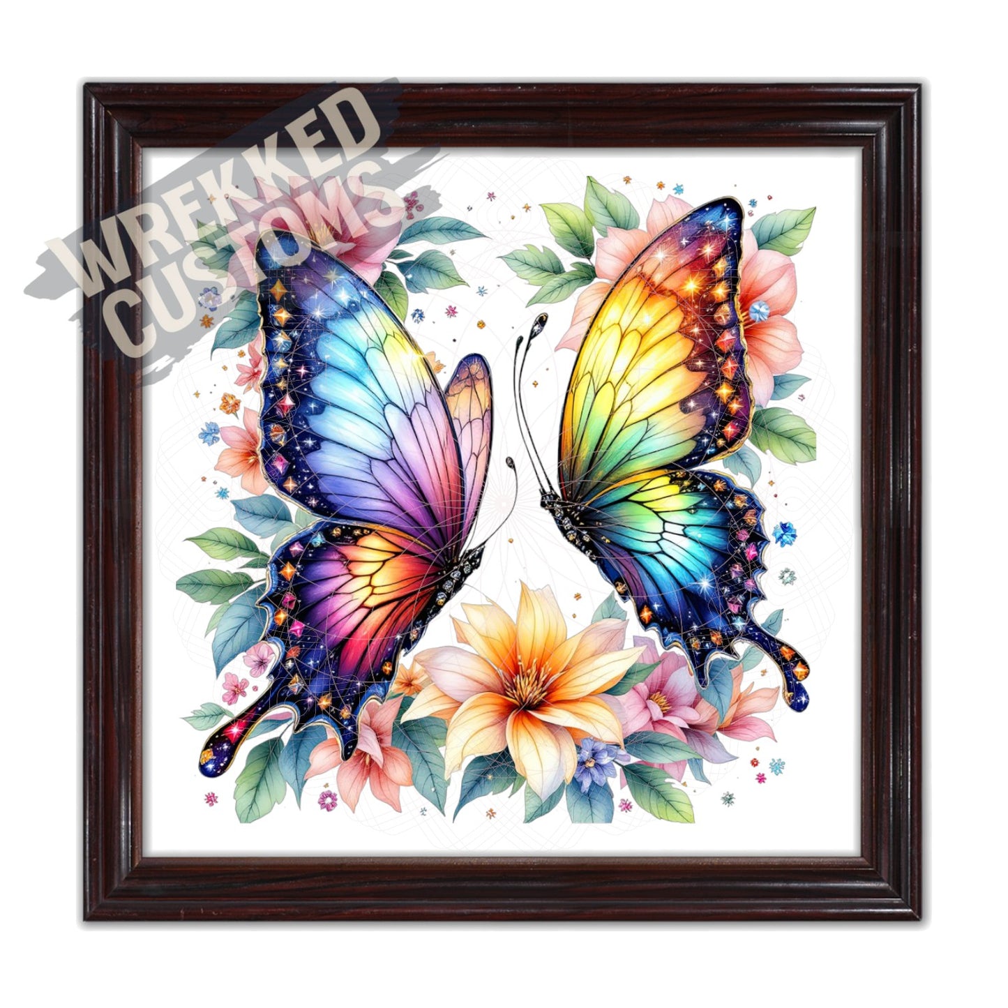 Colorful Duo Butterflies