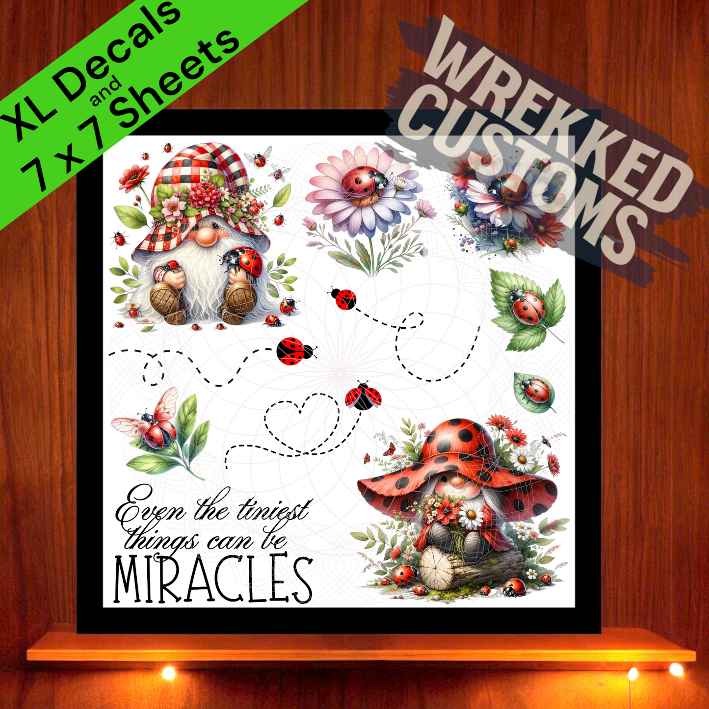 Gnomes and Ladybugs (7x7)