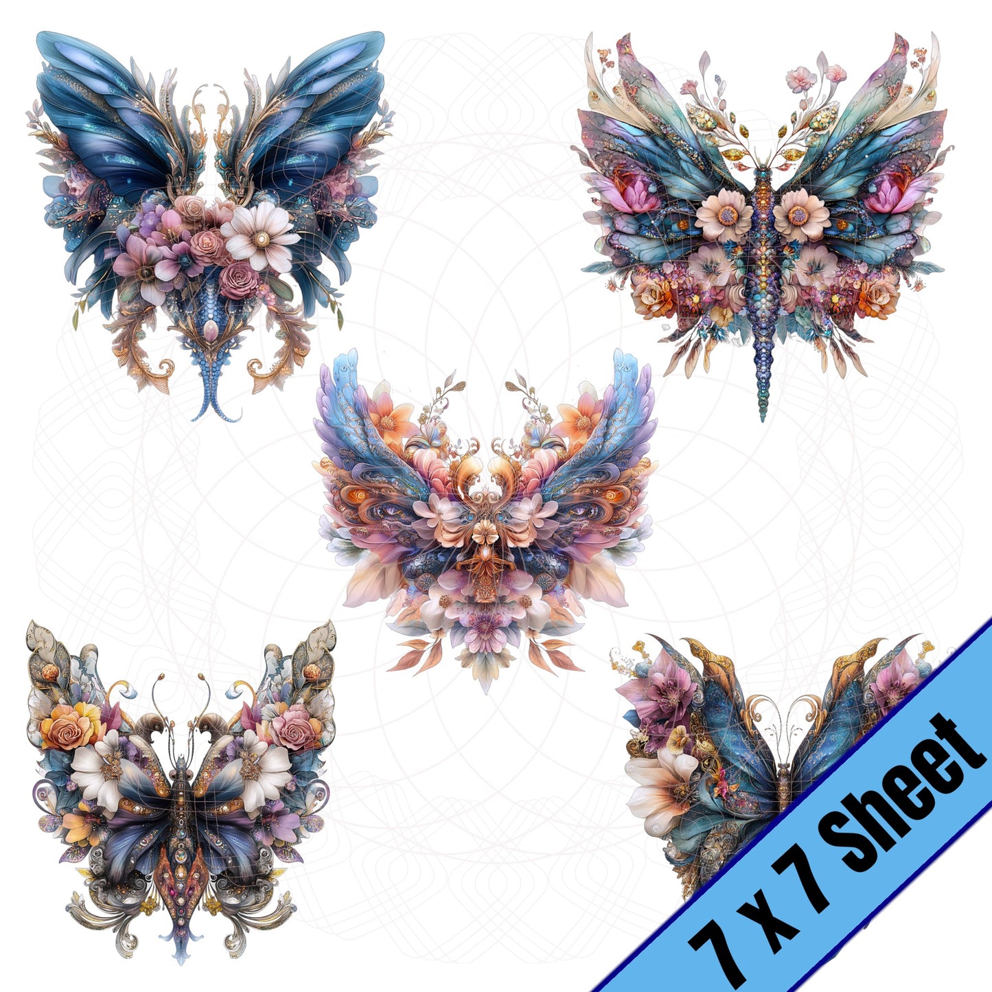 Beauty with Wings (7x7)