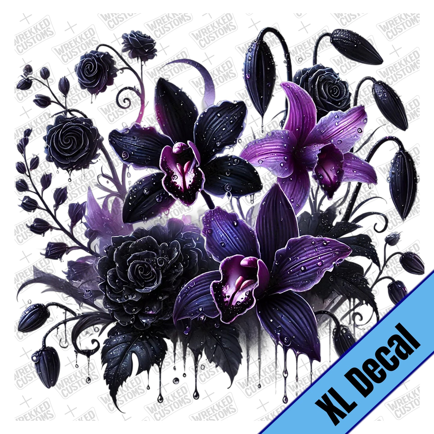 XL Dark Purple Floral