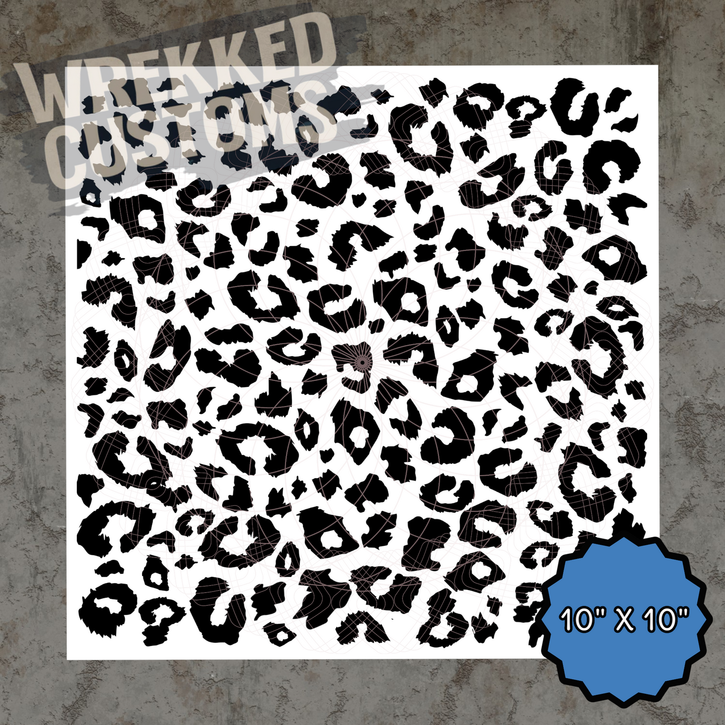 Fuzzy Leopard Print (10x10)