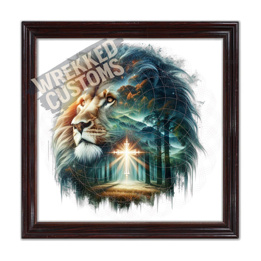 Scenery Lion Cross