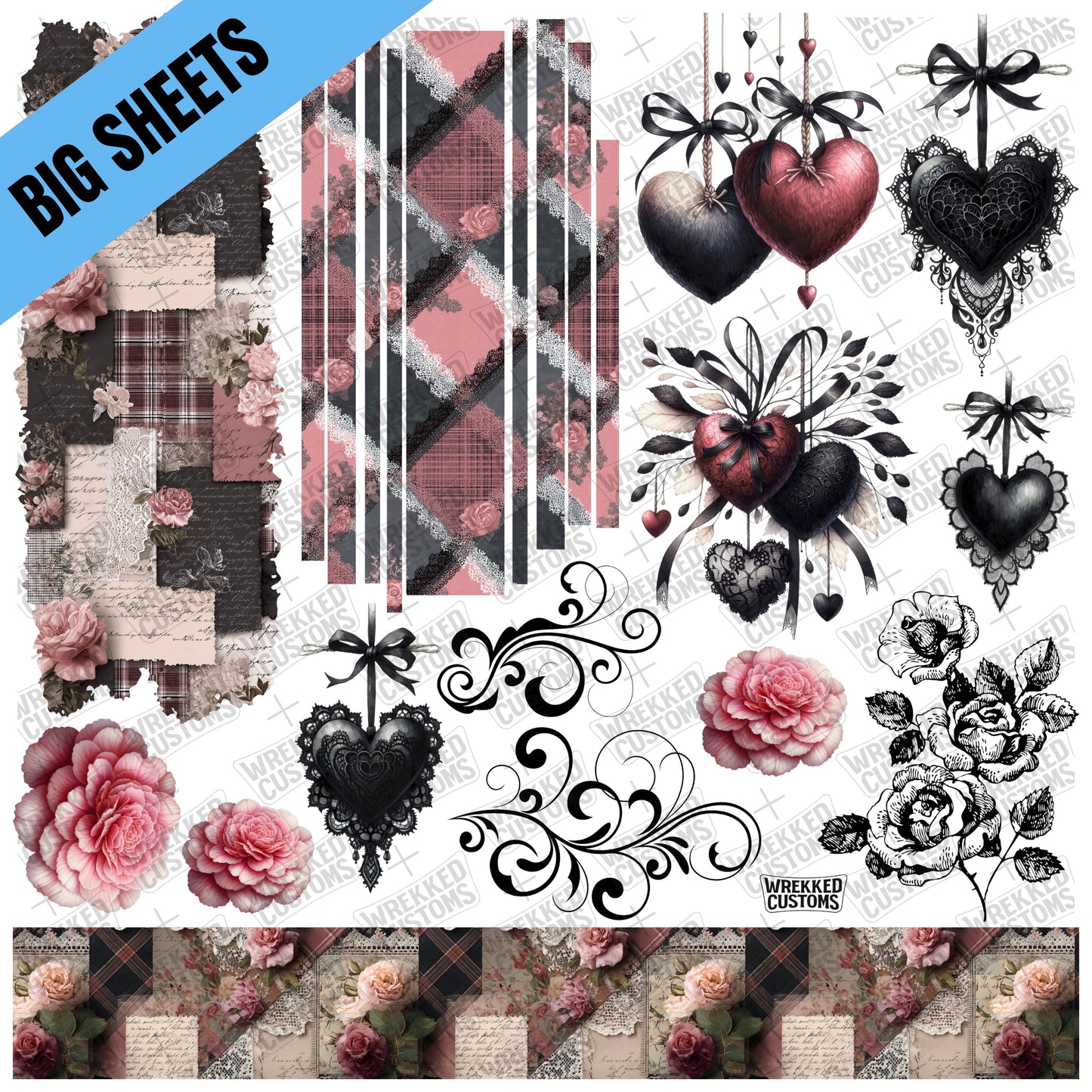 Floral, Heart & Lace (BS)