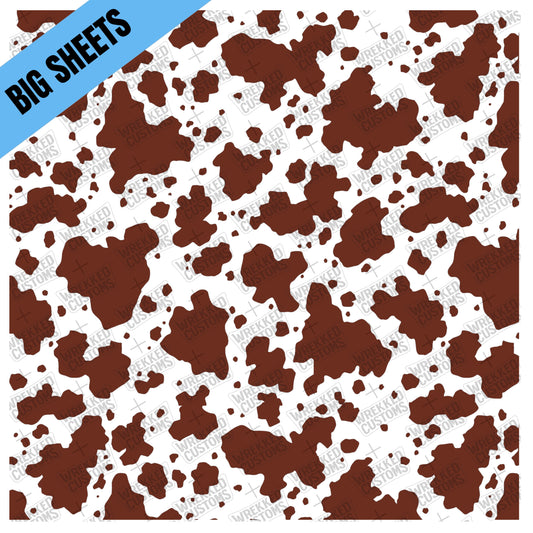 Reddish Brown Cow Print (BS)