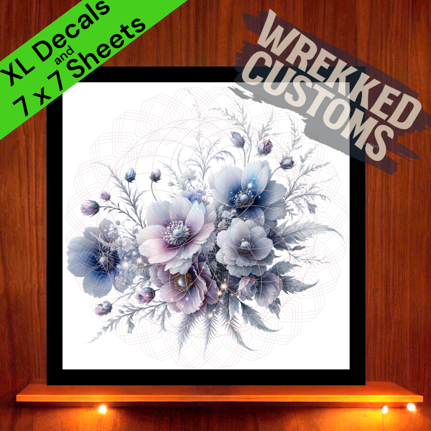 XL Soft Frosted Floral