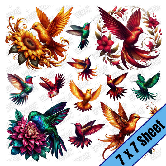Hummingbirds (7x7)