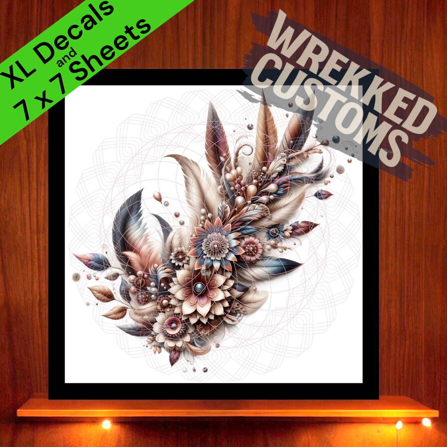 XL Feathers & Flowers