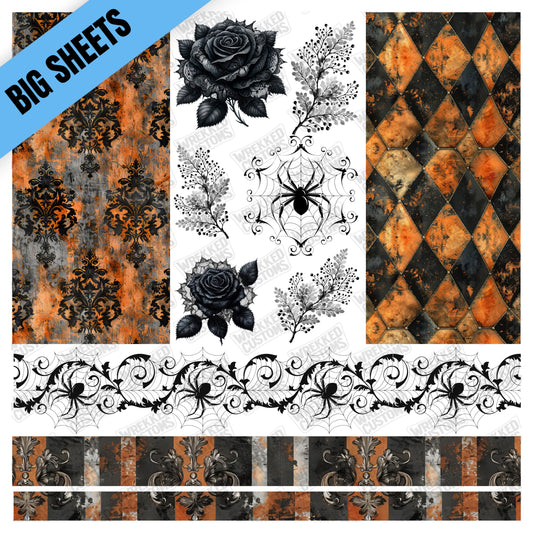 Orange & Black Mix (10x10)