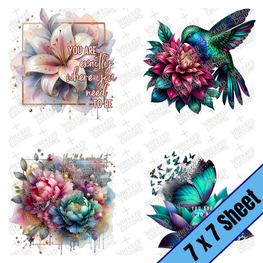 3" Mix Floral (7x7)