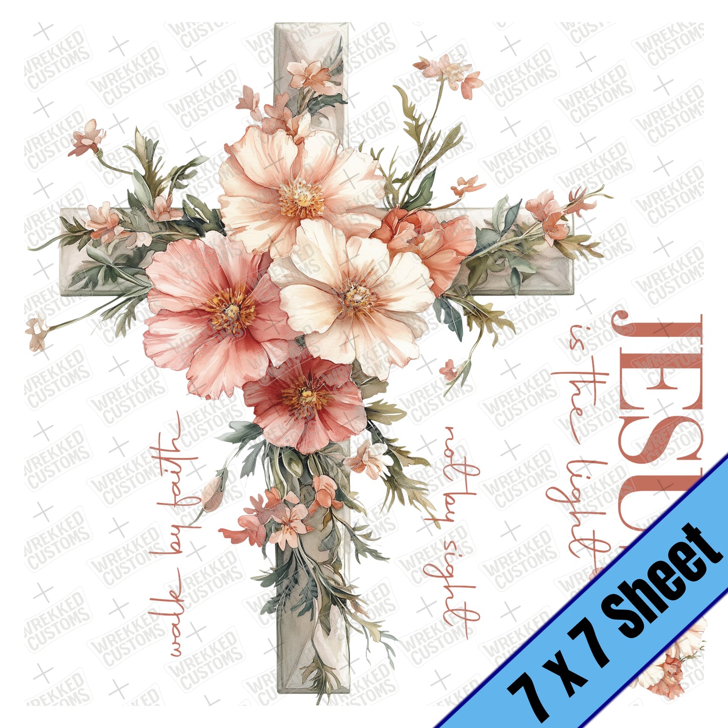 XL Cross with Floral