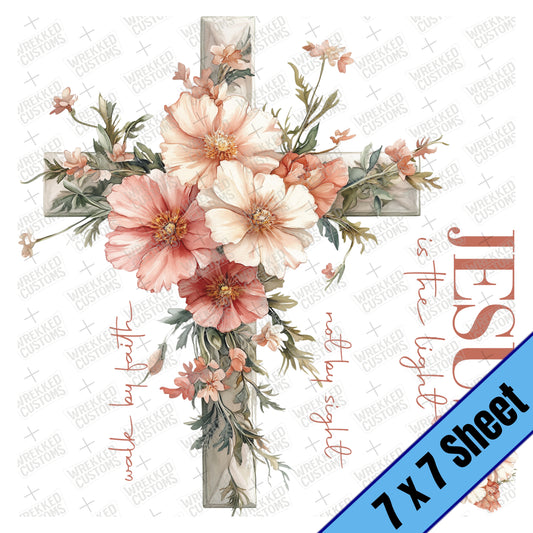 XL Cross with Floral