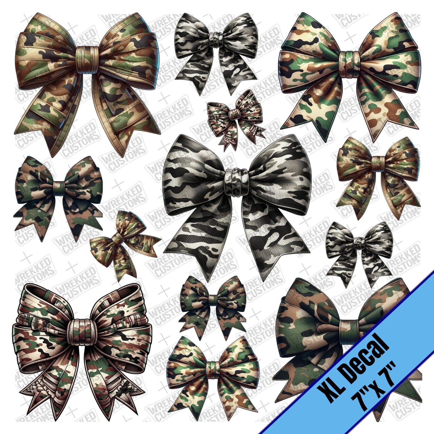 Camo Bows (7x7)