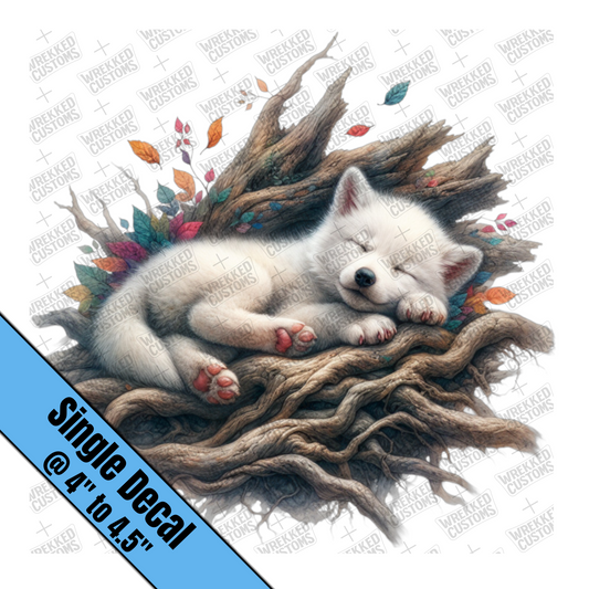 Sleepy Baby Wolf