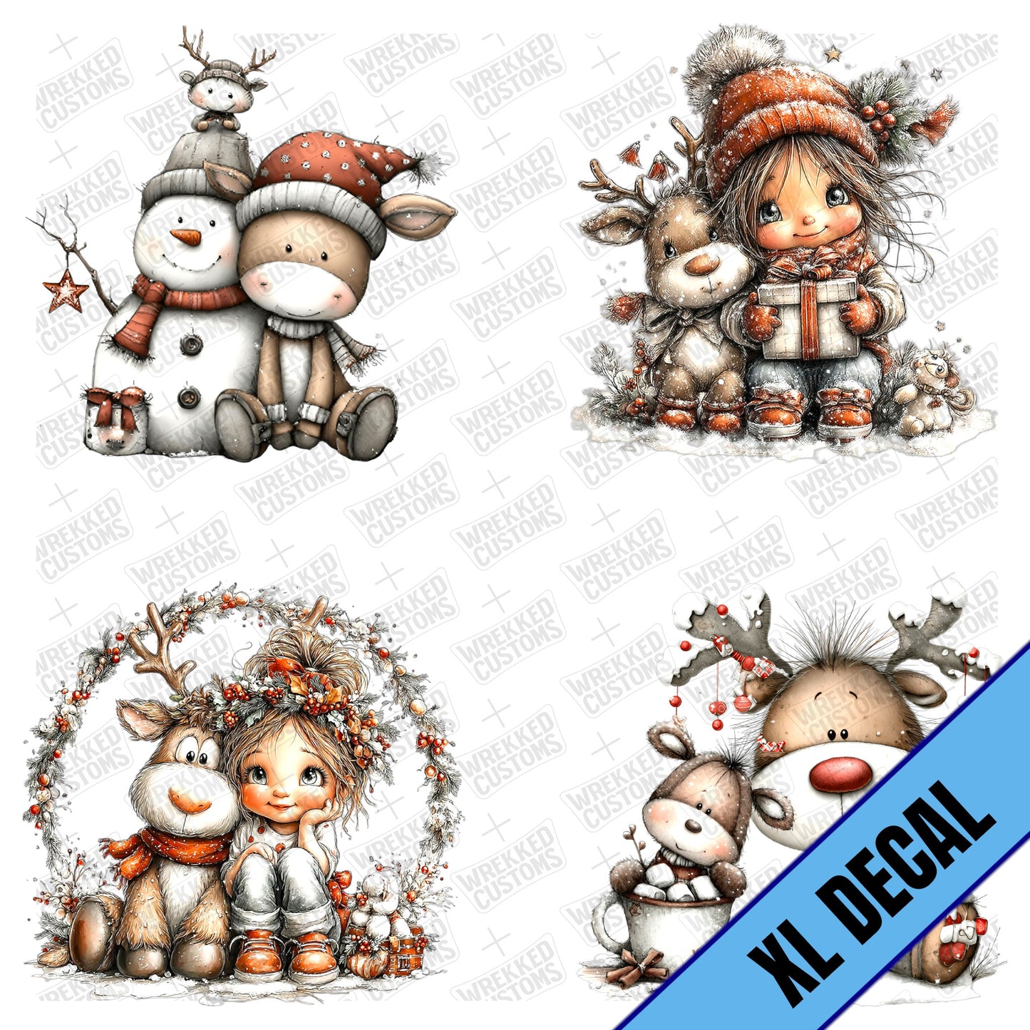3" Winter Friends (7x7)