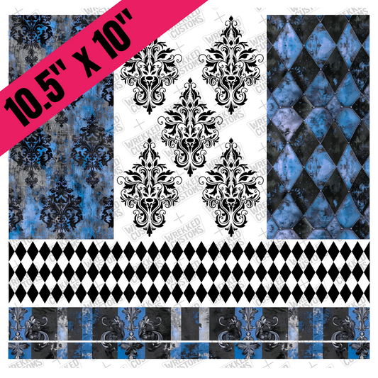 10.5" Blue Argyle (BS)