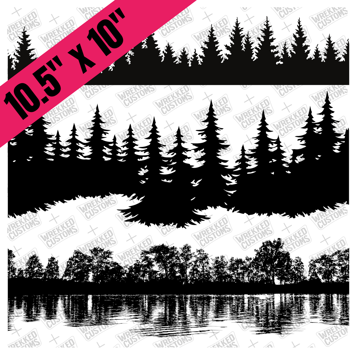 10.5" Tree Lines