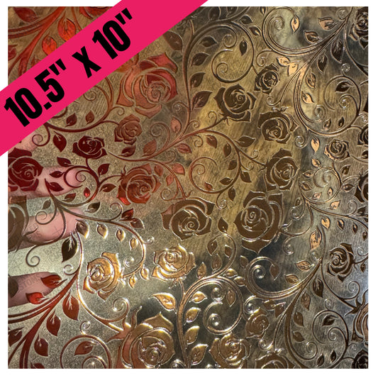 Rose Gold Swirly Rose