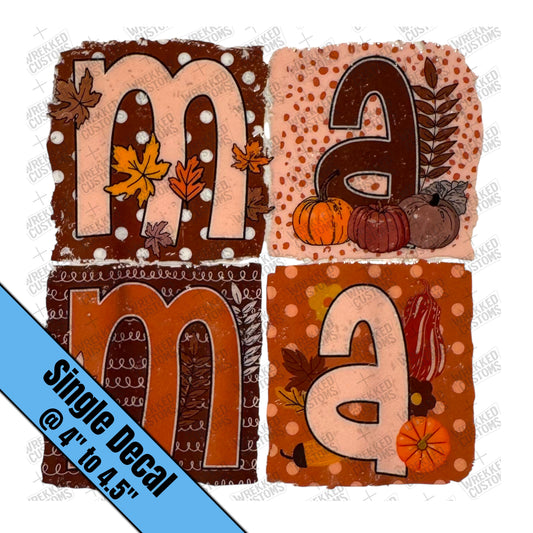 Fall Mama Blocks