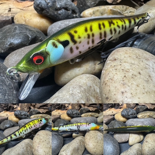 110 Chartreuse Speckled Bluegill Jerbait