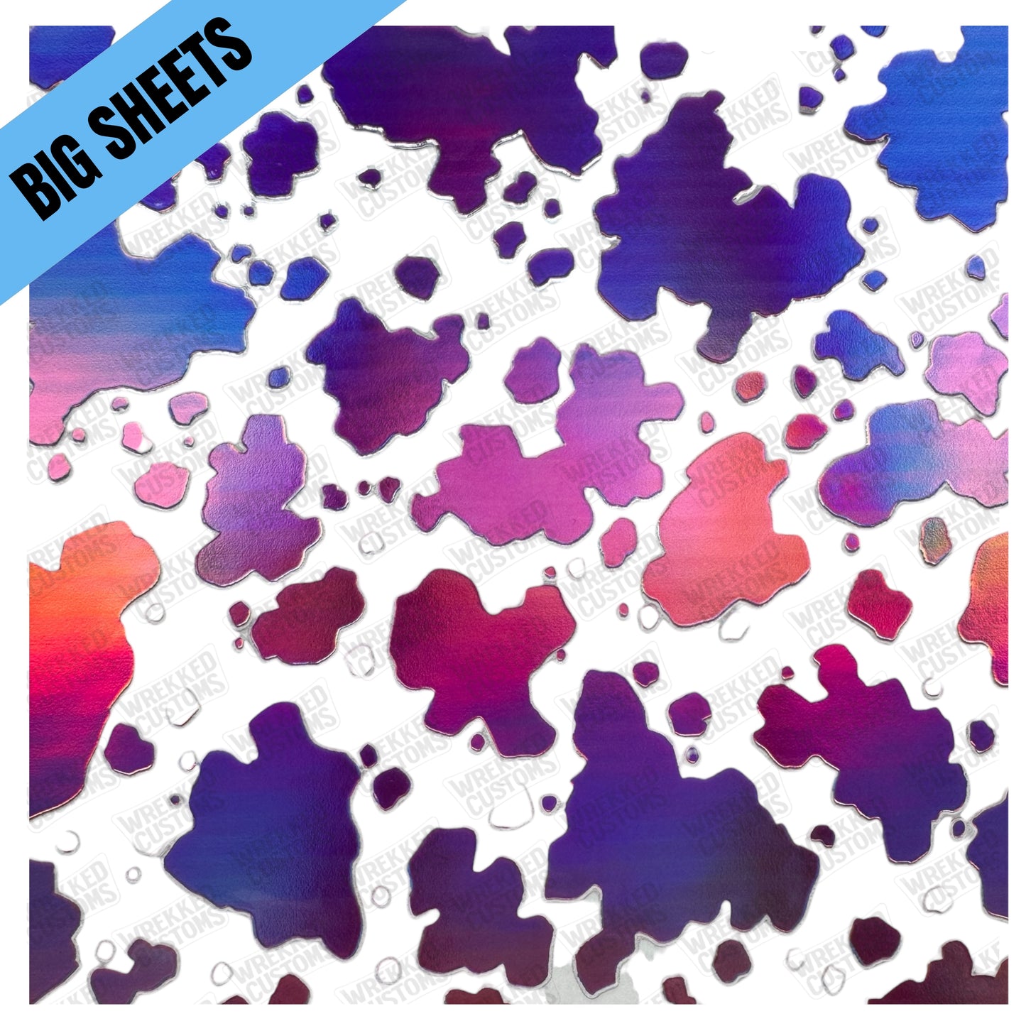 Pink Holographic Cow Print (BS)