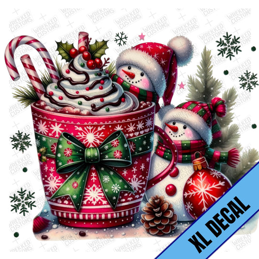 XL Snowmen Hot Cocoa