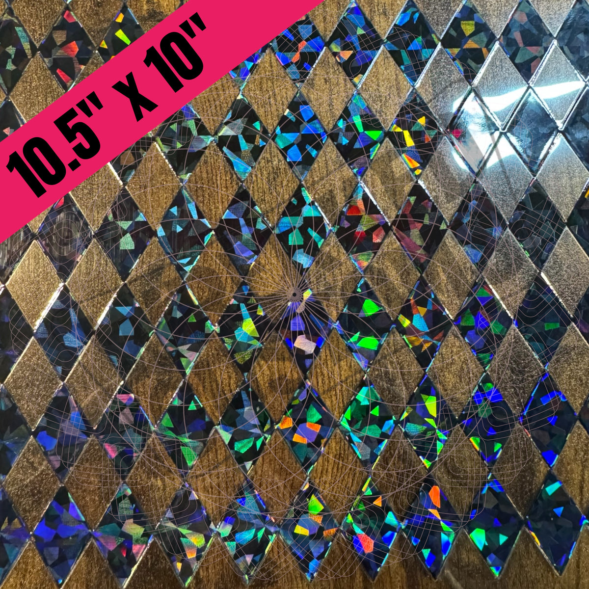 Fragmented Holographic Black Argyle (BS)