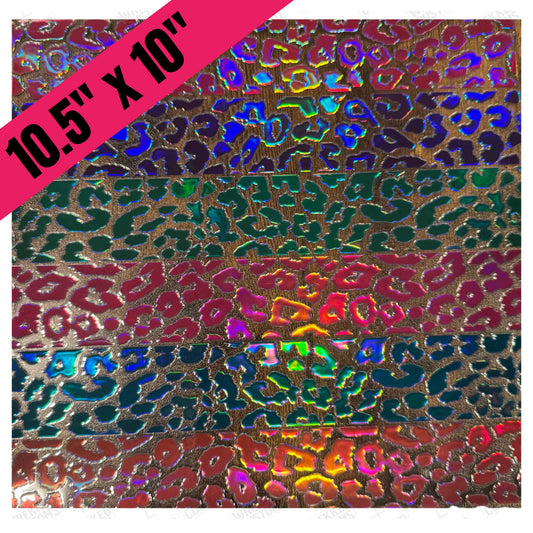 10.5" Holographic Multi-Colored Leopard Strips (BS)