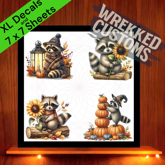 Fall Trash Pandas (7x7)