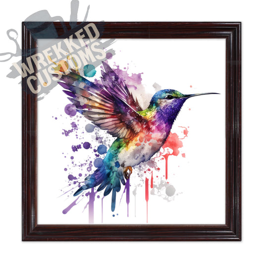 Watercolor Hummingbird 1
