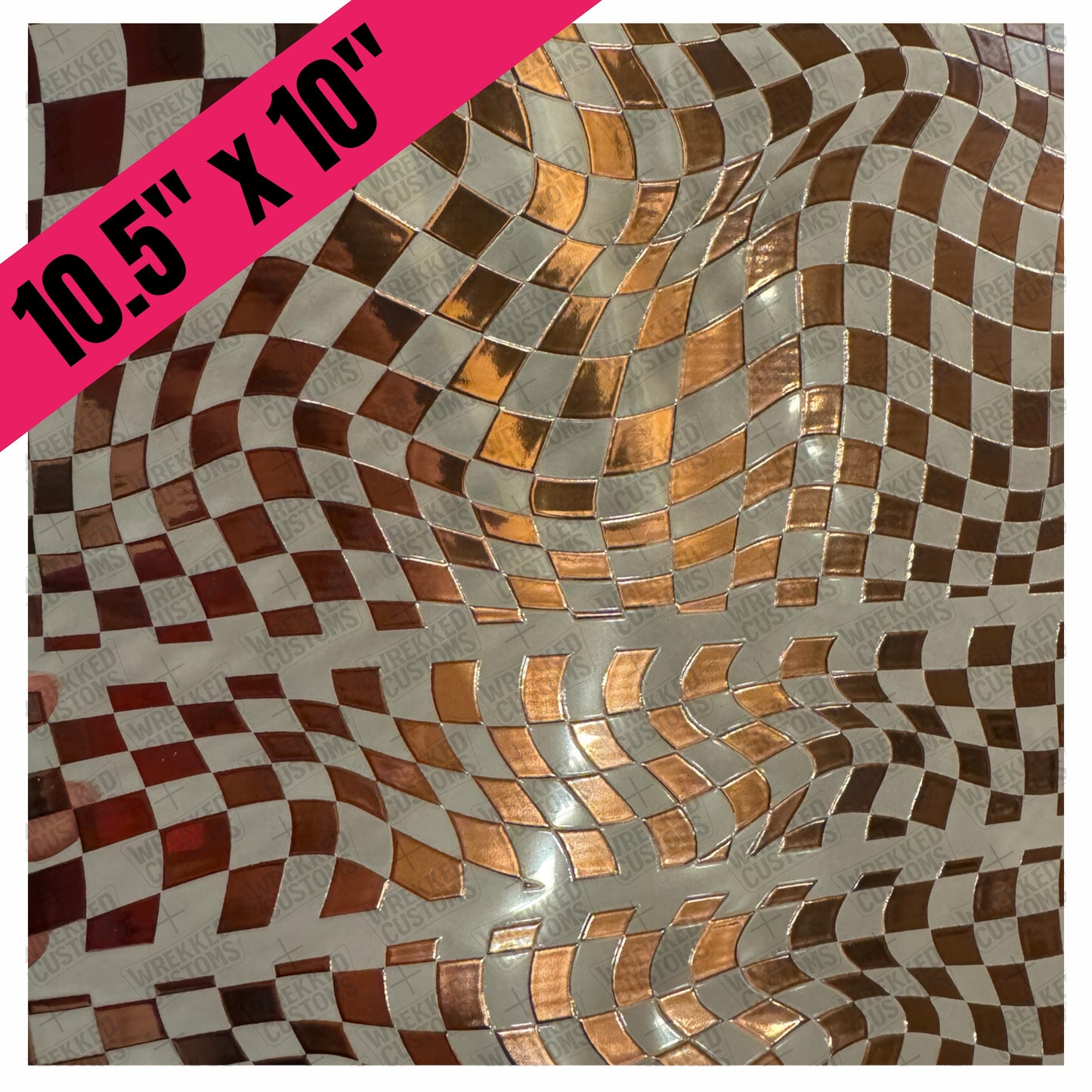 Rose Gold Twisted Checker (BS)