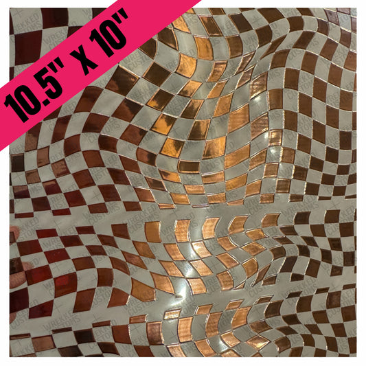 Rose Gold Twisted Checker (BS)