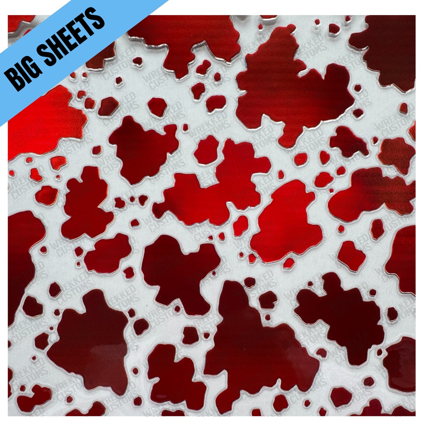 Red Holographic Cow Print (BS)