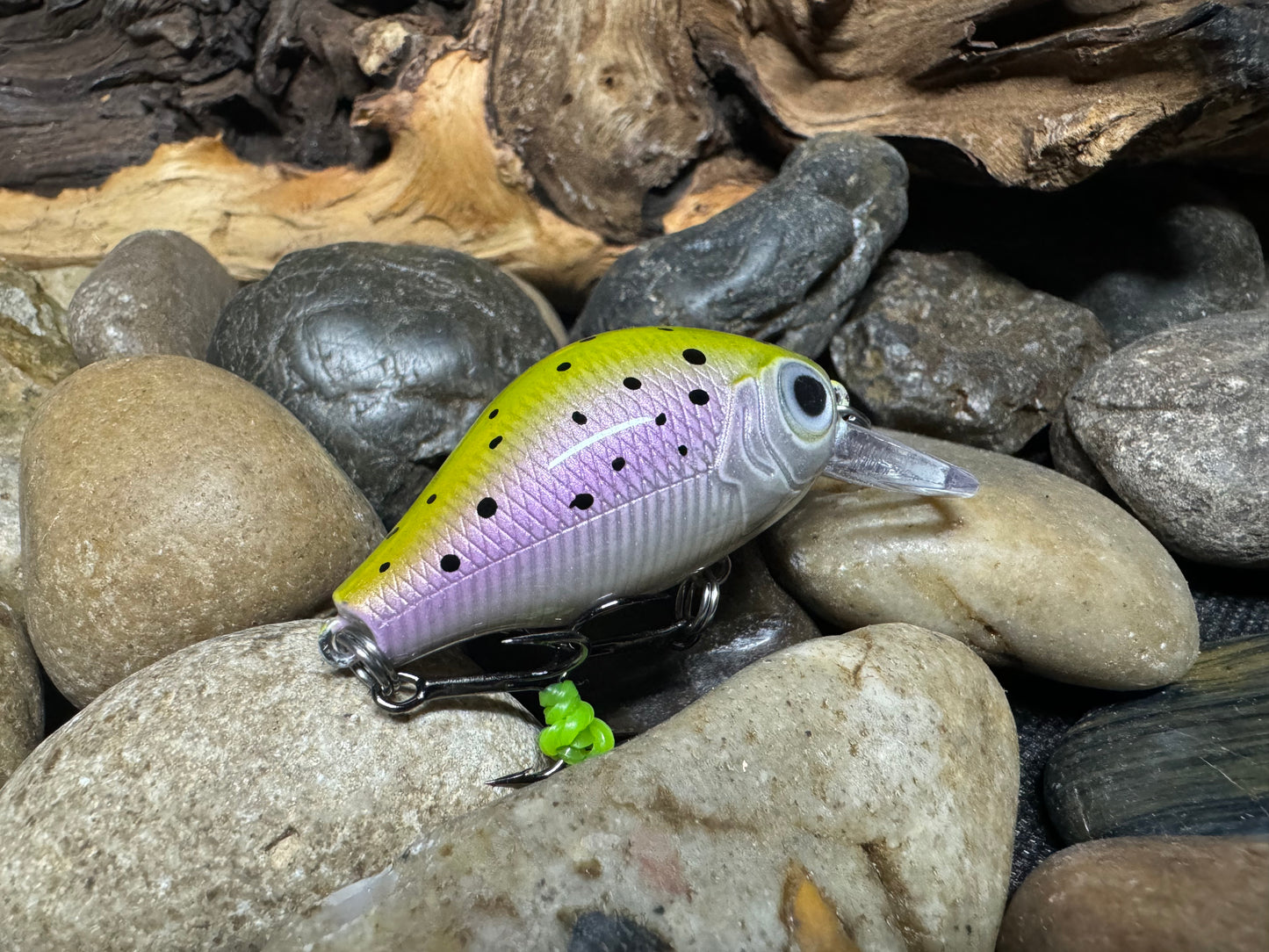 Mighty Wart Pearl Silver Base Rainbow Trout Crankbait