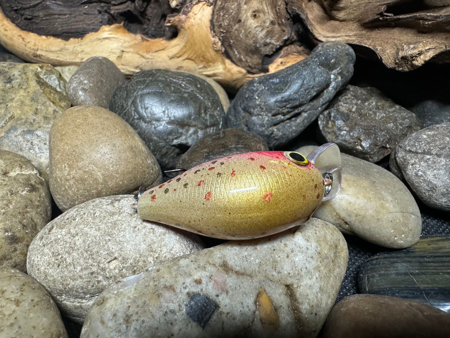 Mighty Wart Pearl White Base Cutthroat Trout Crankbait